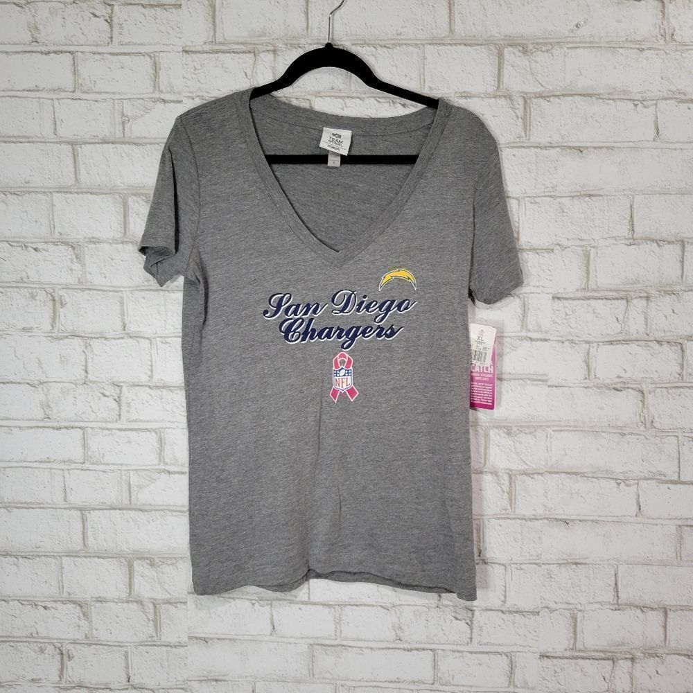 NWT‎ NFL San Diego Charges v-neck tee